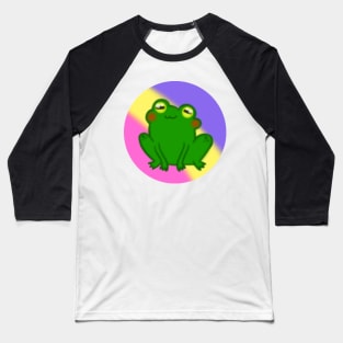 LGBTQ+ Pansexual Pride Frog Design Baseball T-Shirt